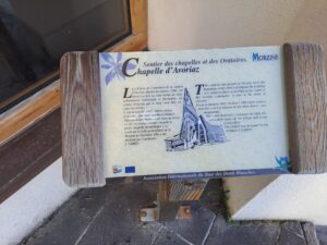 Informatiebord Chapelle d'Avoriaz
