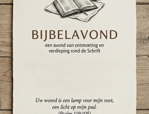 Bijbelavonden in Geel safe the date.
